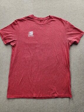 Speedway Men's M Red Graphic Coffee Logo Soft Cotton T-Shirt Short Sleeve